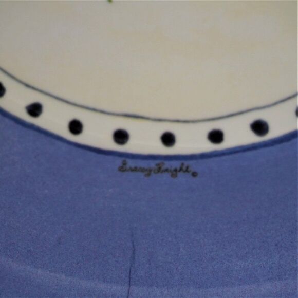 4 Sakura Evolution Melamine Plates Gracey Knight Design Blue with Cherrie 9.25" - Picture 4 of 8
